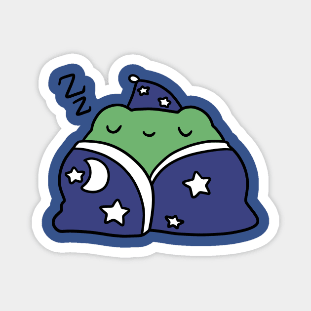 Bedtime Frog Magnet by saradaboru