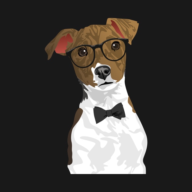 Hipster Russell Terrier Dog T-Shirt by riin92