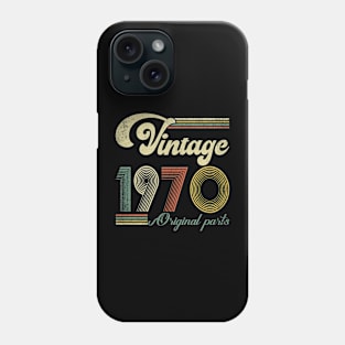 Retro Vintage 1970 54th Birthday Gift Men Women 54 Years Old Phone Case