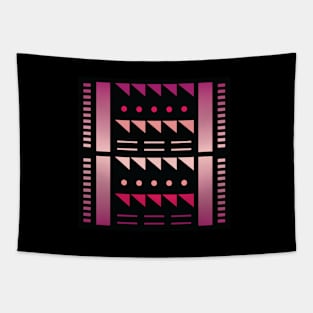 “Dimensional Funk (1)” - V.5 Red - (Geometric Art) (Dimensions) - Doc Labs Tapestry