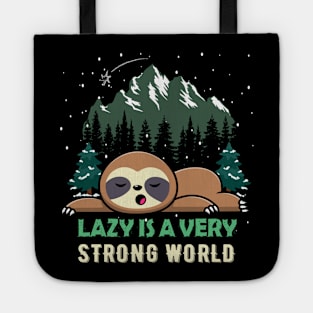 Sloth Lazy is a very strong world christmas Tote