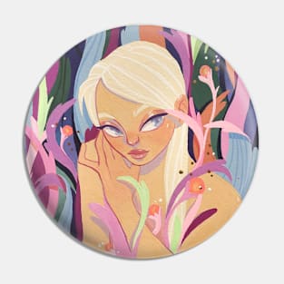 Girl in the garden Pin