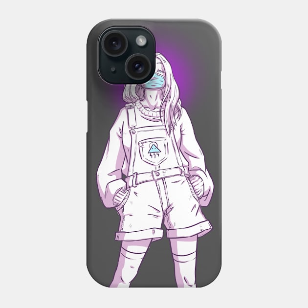 Philosophy Girl - Look Kool Mask Phone Case by Christice Art