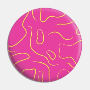 pink and yellow squiggle Pin