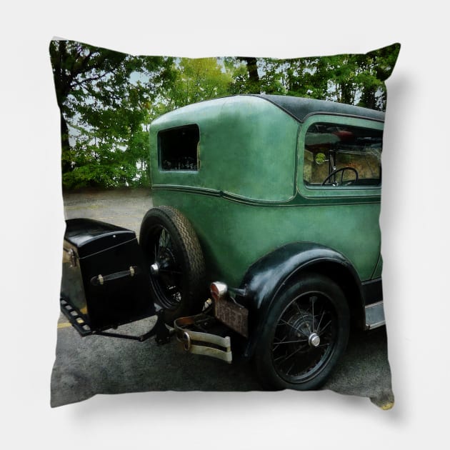 Cars - Green Model A Pillow by SusanSavad