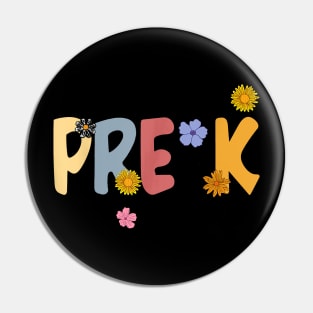 Hello Pre K Teacher Student Pin