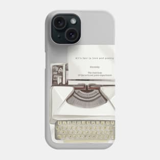 Tortured poet’s writing machine Phone Case