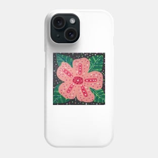 Large Tropical Pink Hibiscus Phone Case