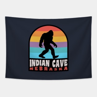 Indian Cave State Park Nebraska Bear Badge Tapestry