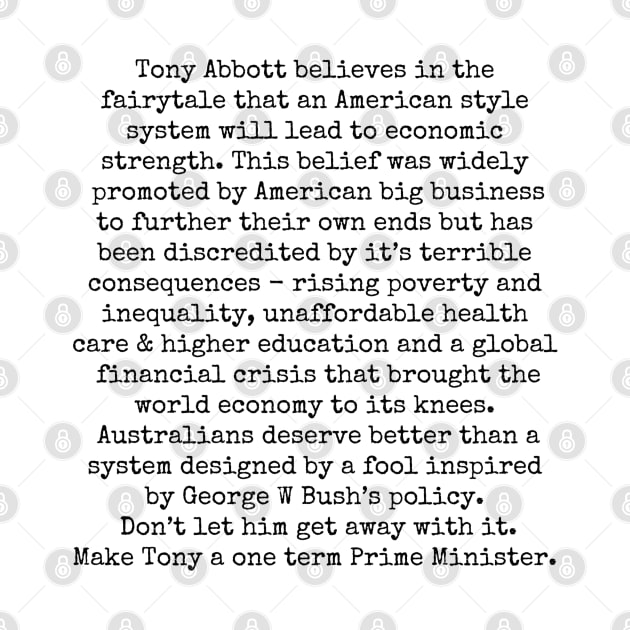 Stop Tony Abbott by wanungara