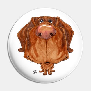 Chocolate Lab Dog Pin