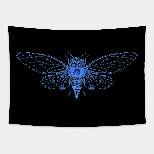 Cicada Eye Of Ra Tapestry by BamBam