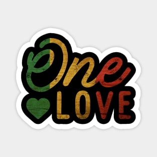 One Love, Jamaica, Rasta, Rastafarian Magnet