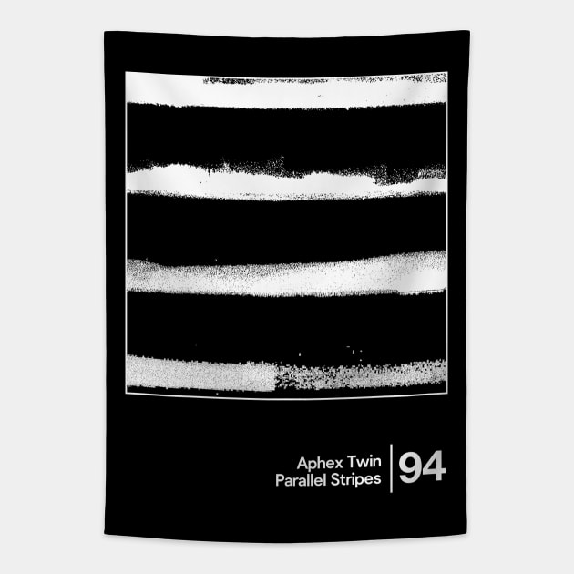 Aphex Twin - Parallel Stripes / Minimalist Style Graphic Design Tapestry by saudade