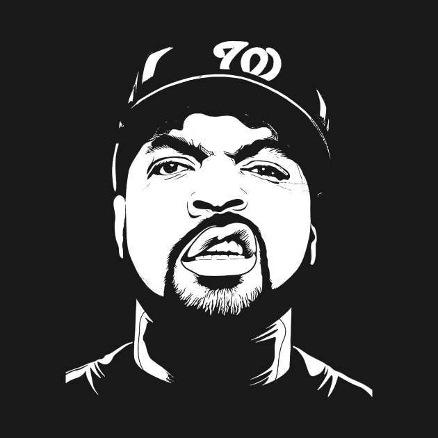 Ice Cube - Black white by Ronaldart69