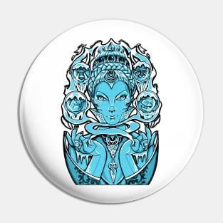 The Snow Queen - Black Outlined Version Pin