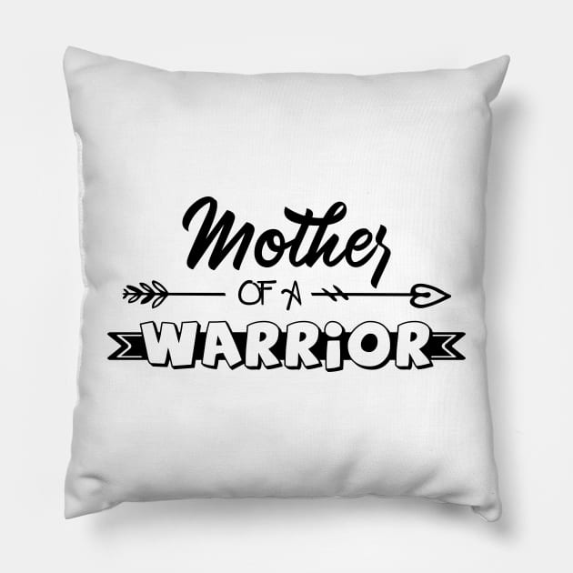 Mother of a Little Warrior shirt, Little warrior shirt, Cancer Survivor shirt, Mama t shirt, Mother of a Strong Kid shirt, Cancer Awareness Pillow by GShow