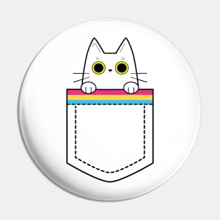 Pansexual cat in a pocket Pin