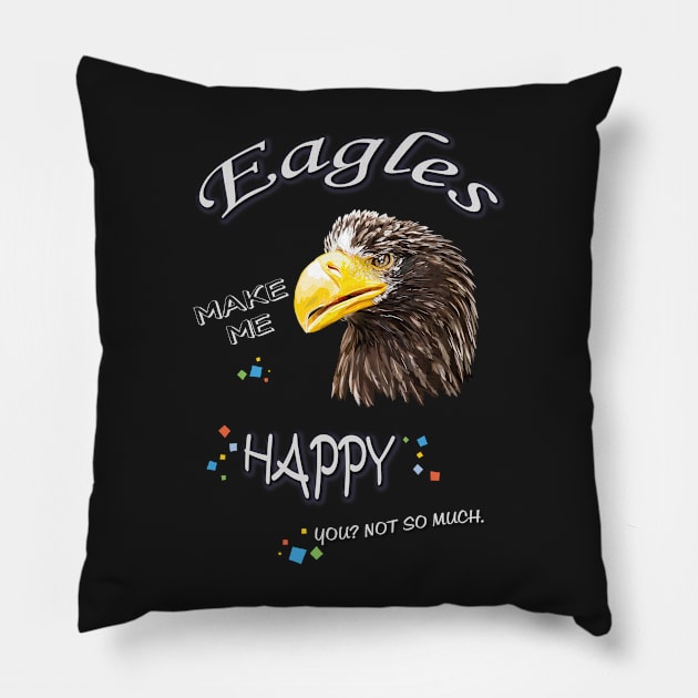 giant eagle Pillow by obscurite