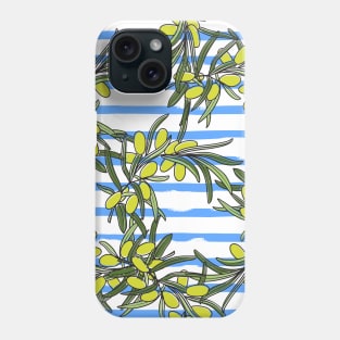 Olives pattern texture Phone Case