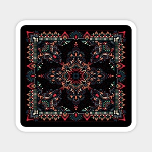 Black colorful bandana gift Magnet