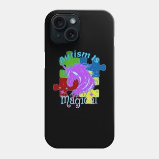 Autism Awareness Unicorn Autism Is Magical Phone Case