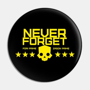 Helldivers 2 Commemorative Memorial Tribute Pin