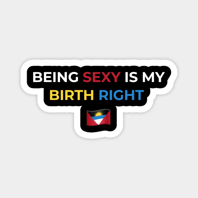 Being Sexy is My Birth Right Antigua Magnet by Drago