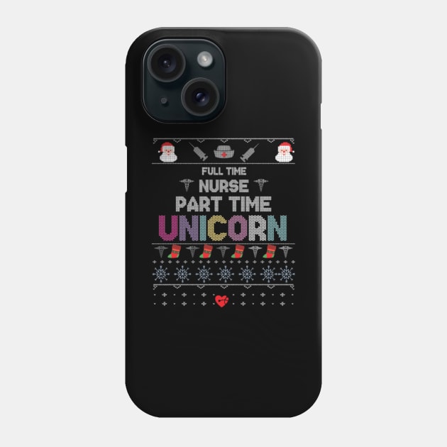 Full Time Nurse Part Time Unicorn Phone Case by Xizin Gao