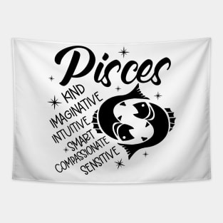 Pisces Zodiac Sign Positive Personality Traits Tapestry