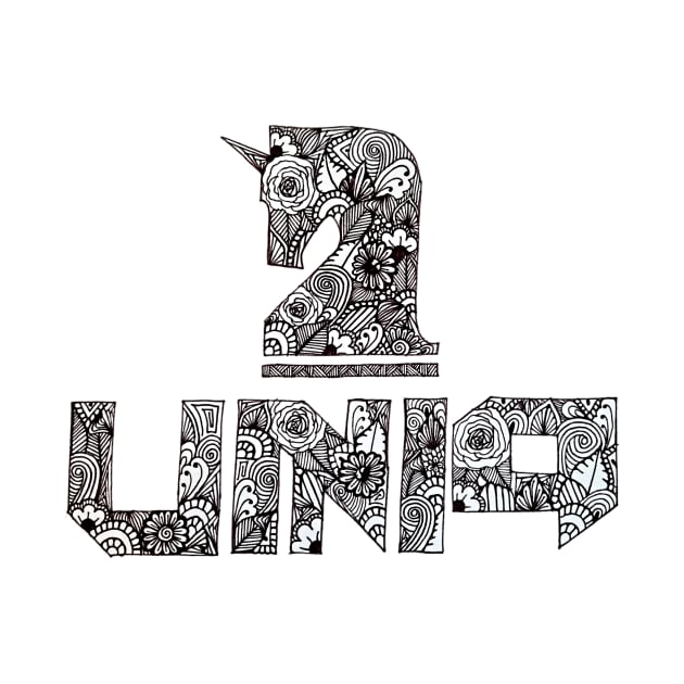 Zentangle UNIQ logo by TheHermitCrab