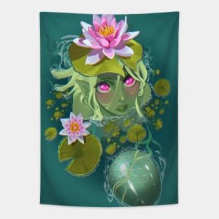 Lilypad Mermaid Tapestry