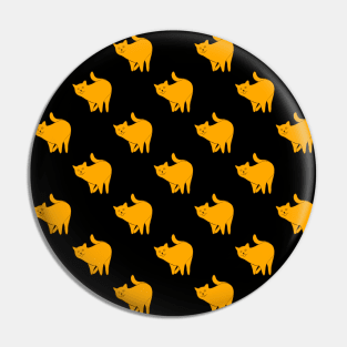 Cute Yellow Cat Pattern Pin