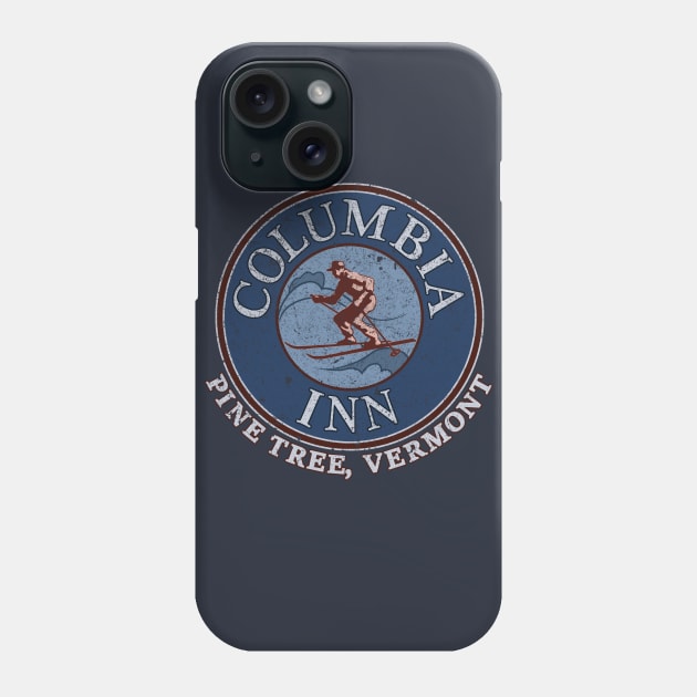 Columbia Inn - Pine Tree Vermont (version 2- distressed) Phone Case by RangerRob