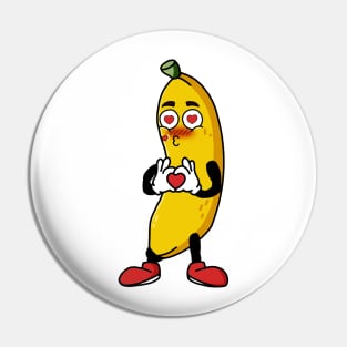 Cute in love Banana! Pin