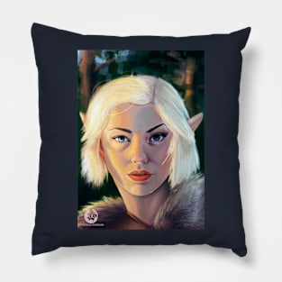 Barbarian Elf at Dawn Pillow