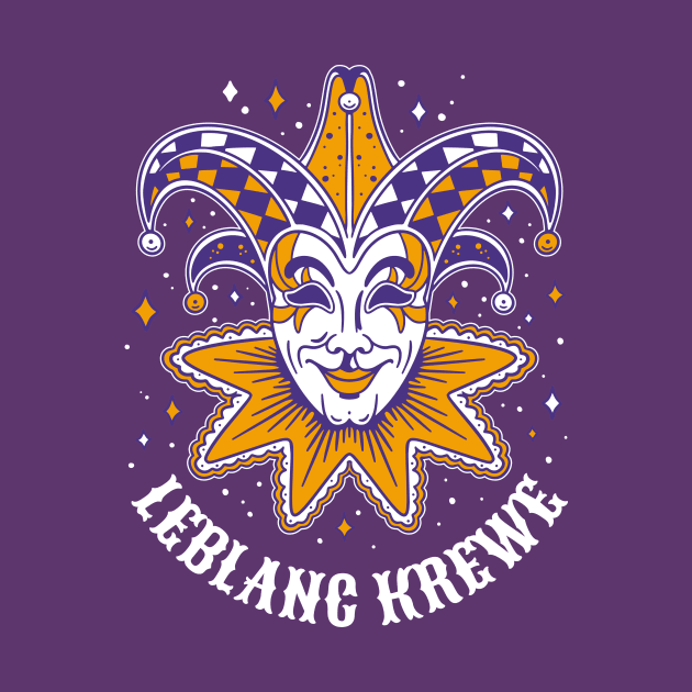 LeBlanc Krewe Colorful Mardi Gras by SLAG_Creative