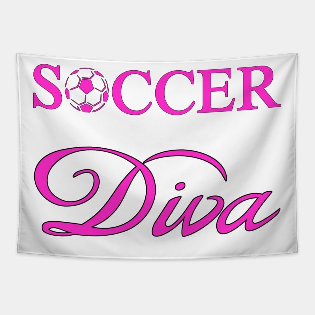 Soccer Diva Tapestry by Naves