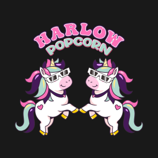 Harlow And Popcorn Funny Popcorn The Pony T-Shirt