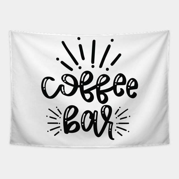 Coffee Bar, Coffee Lover Gift, Coffee Gift, Caffeine Lover, Gift for Coffee Lover, Coffee Gift Tapestry by CoApparel