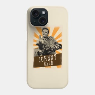 Vintage Aesthetic johnny cash middle finger Phone Case