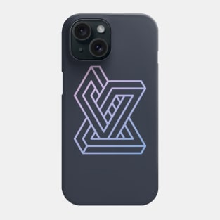 Strange Geometry - Asymmetry (Outline) Phone Case