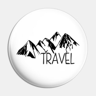 Travel Mountains Pin