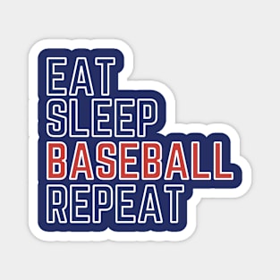 Eat Sleep Baseball Repeat Magnet