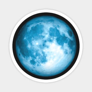 Full Blue Moon Painting Magnet