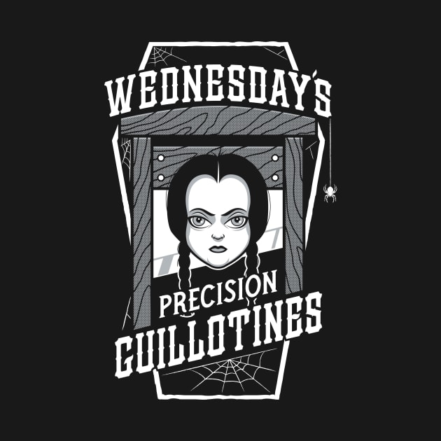 Wednesday's Guillotines - Creepy Cute Goth - Spooky Vintage Coffin by Nemons