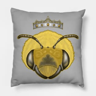 crowned bee Pillow