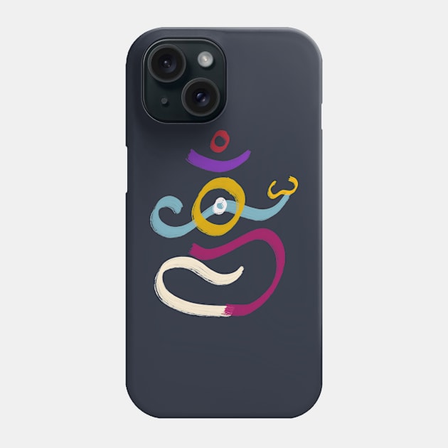 Om Being Phone Case by Mukti & Siddhartha