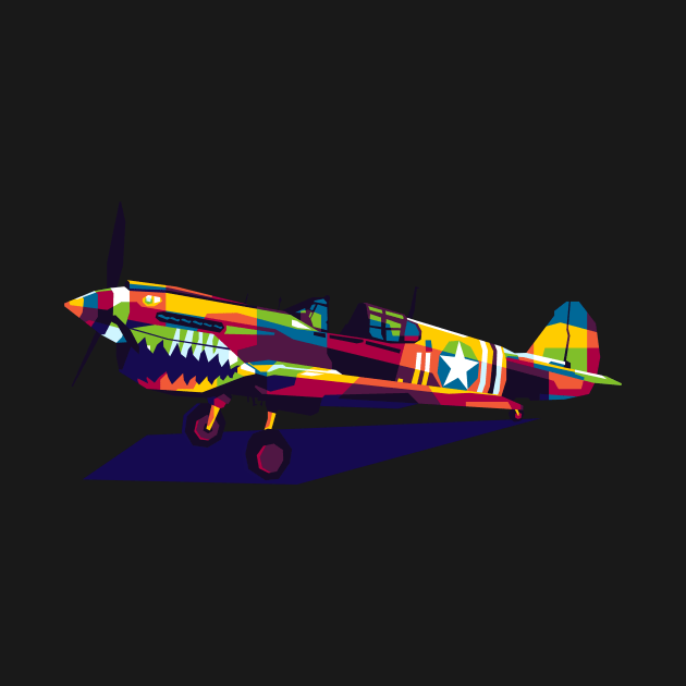 P-40 Warhawk by wpaprint