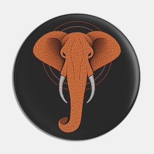 Orange Elephant Pin